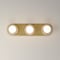 Maxim Lighting Hollywood Stone 3-Light Sconce, Whit Alabaster/Natural Aged Brass 26093WANAB - alternate 2